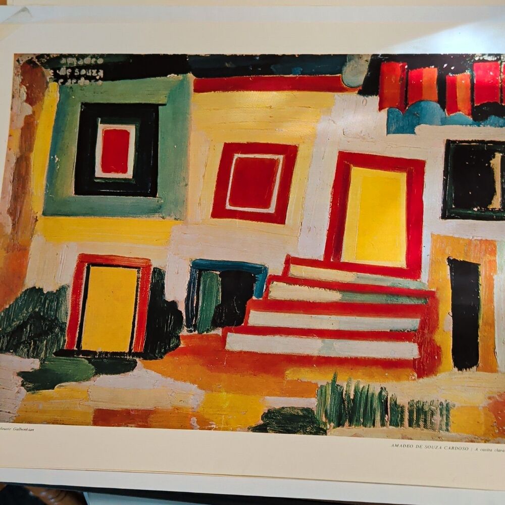 Vintage Portuguese & Azorean Modernist Print Set - 8  (Souza-Cardoso, Negreiros)